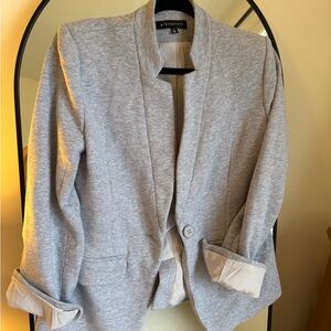 Gibson Look Notch Collar Gray Women's Blazer